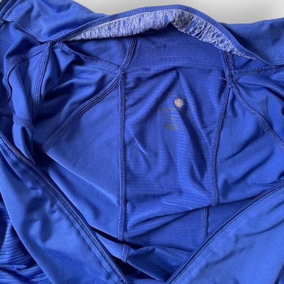 TANGERINE Full Zip Slim Athletic Fit Blue Vented Stretch Jacket Women Large - Picture 8 of 8